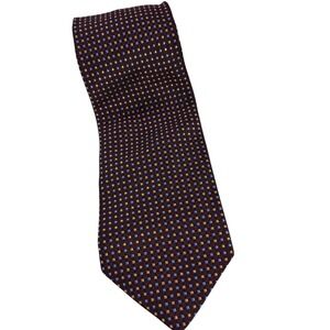 Brooks Brothers Geometric Neck Tie Pure Silk Stain Resistant‎ Made In The USA